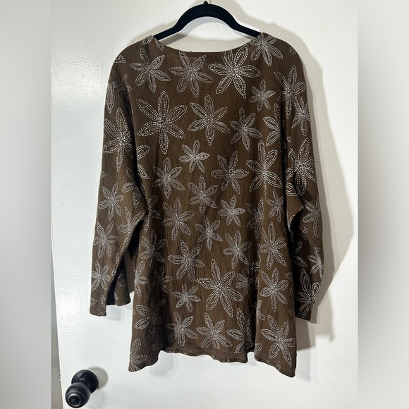 Fresh Produce Brown Floral Tunic Top - Picture 10 of 12